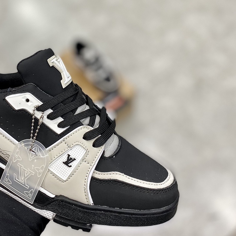 GIÀY LV TRAINER #54 XÁM ĐEN V2 LAI AU SC