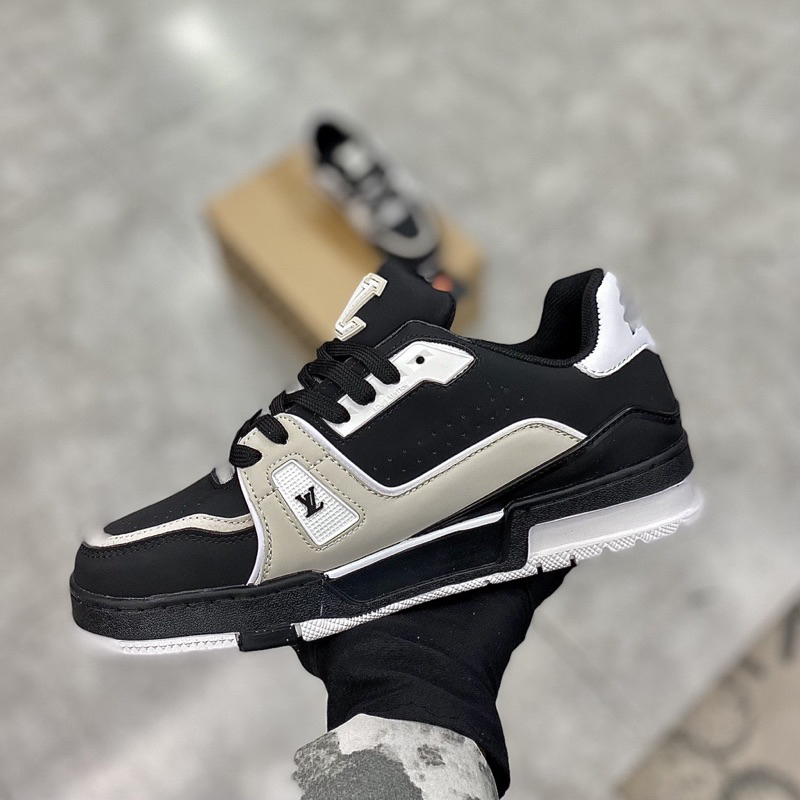 GIÀY LV TRAINER #54 XÁM ĐEN V2 LAI AU SC