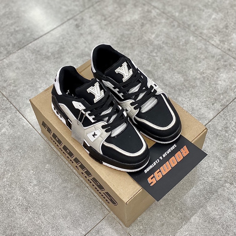 GIÀY LV TRAINER #54 XÁM ĐEN V2 LAI AU SC