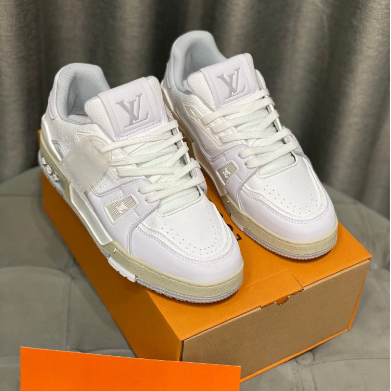 GIÀY LV TRAINER54 WHITE GREY LAI AU SC BẢN MỚI