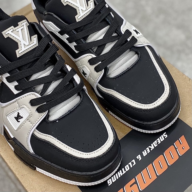 GIÀY LV TRAINER #54 XÁM ĐEN V2 LAI AU SC