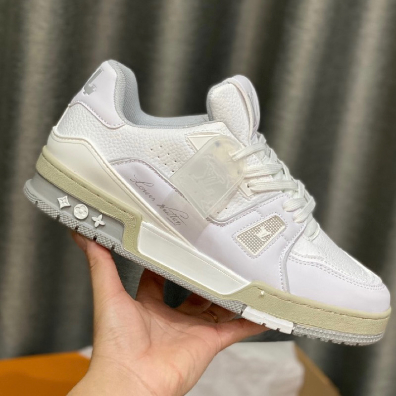 GIÀY LV TRAINER54 WHITE GREY LAI AU SC BẢN MỚI