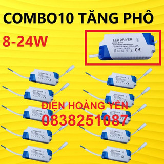 10 tăng phô đèn âm trần ốp nổi 8w đến 24w