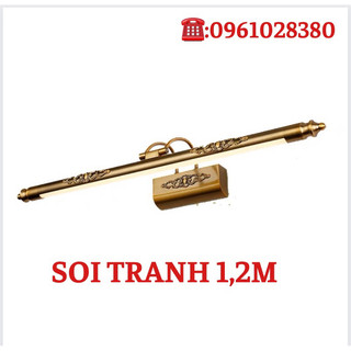 Đèn soi tranh dài mầu vầng đồng trang trí nội thất