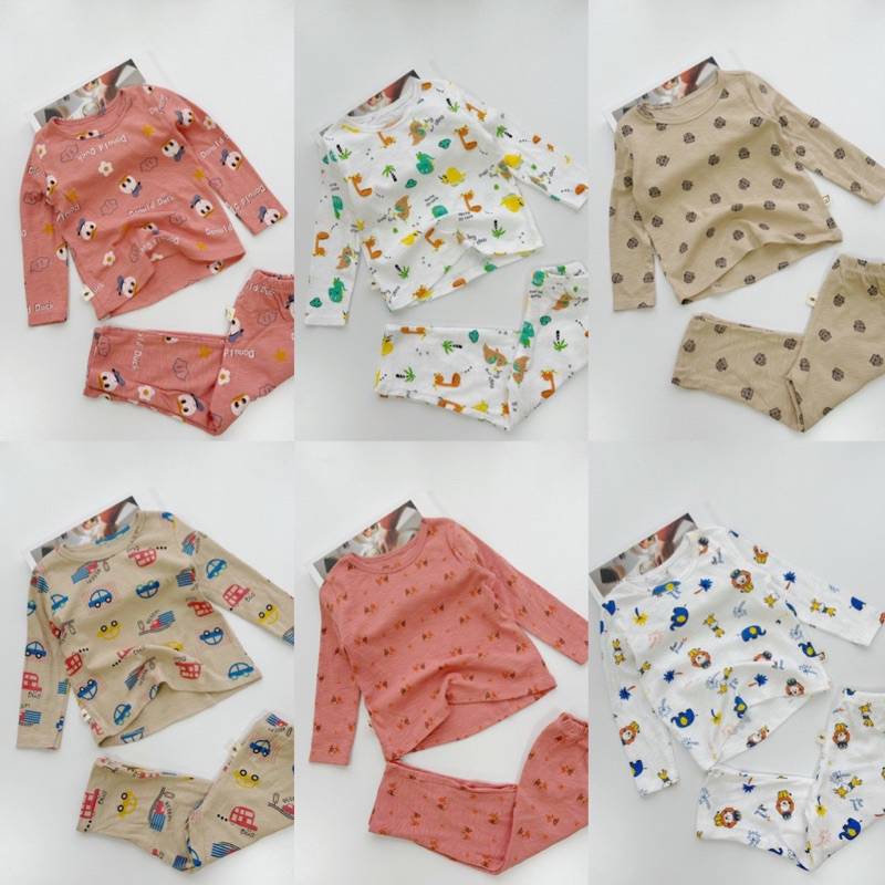 BỘ COTTON MOZI HOẠ TIẾT CHO BÉ