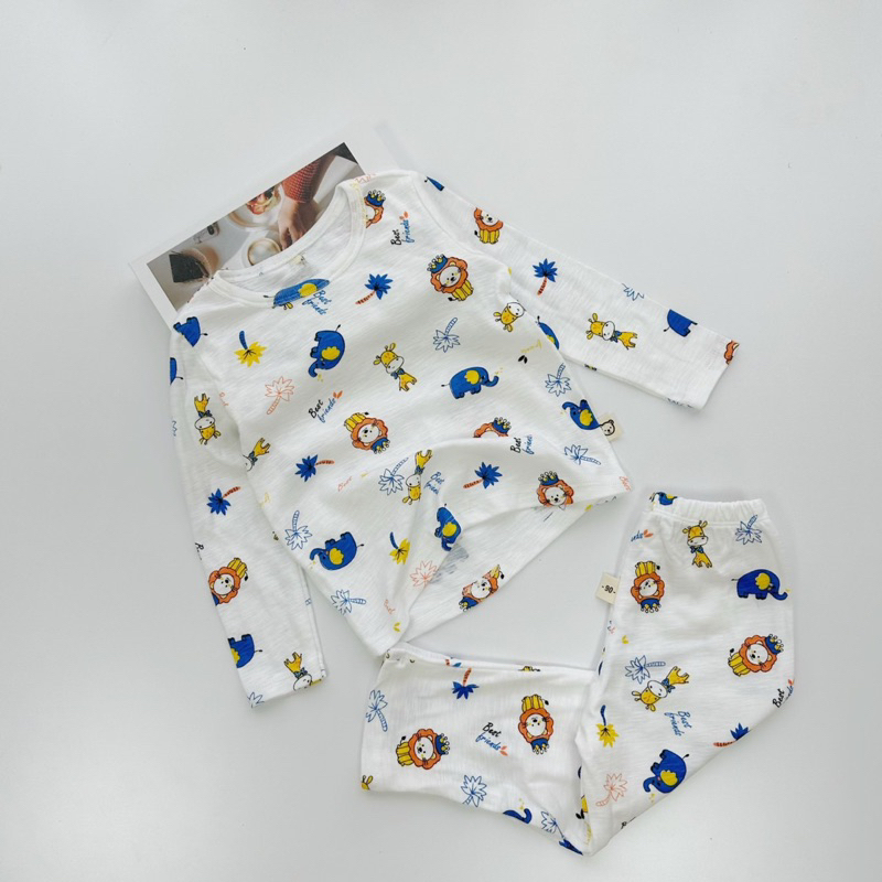 BỘ COTTON MOZI HOẠ TIẾT CHO BÉ