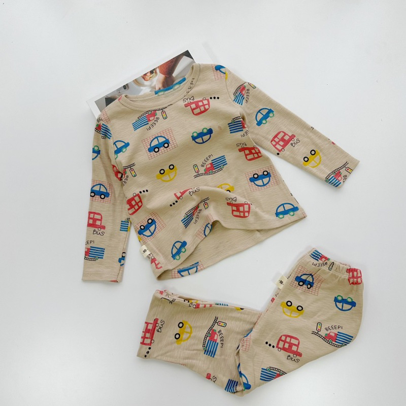 BỘ COTTON MOZI HOẠ TIẾT CHO BÉ