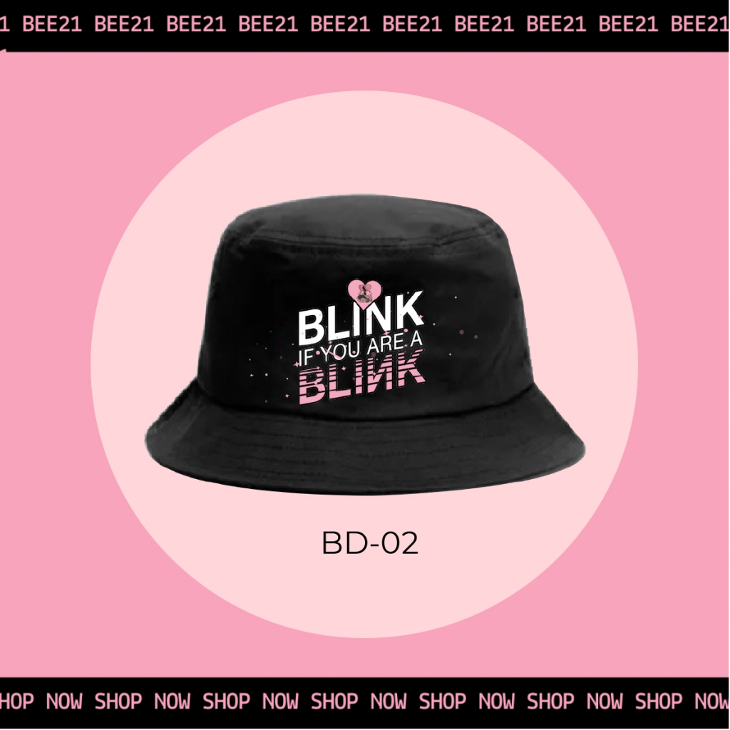 BlackPink Mũ nón BUCKET thời trang nhóm nhạc Kpop Hồng Đen Jennie Rose Lisa Jisoo Bee21 shop