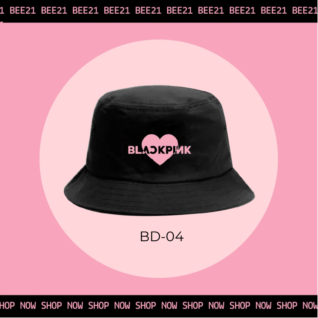 BlackPink Mũ nón BUCKET thời trang nhóm nhạc Kpop Hồng Đen Jennie Rose Lisa Jisoo Bee21 shop