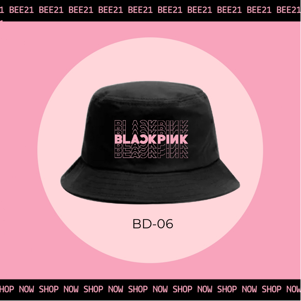 BlackPink Mũ nón BUCKET thời trang nhóm nhạc Kpop Hồng Đen Jennie Rose Lisa Jisoo Bee21 shop