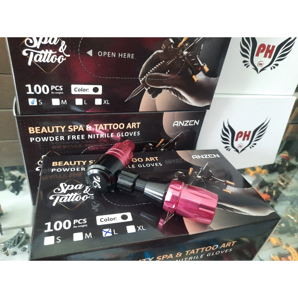 Bao Tay Đen Thợ Xăm Tattoo thẩm mỹ đủ các Size CnC  supply