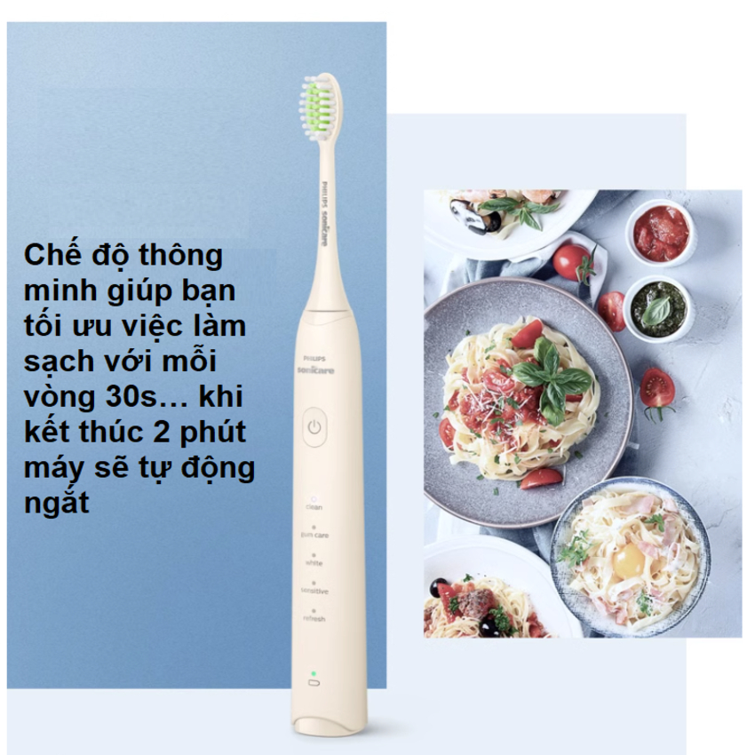 Bàn chải đánh răng điện Philips Sonicare HX2471 Series 3200  tích hợp 5 chế độ làm sạch - Hàng Chính Hãng