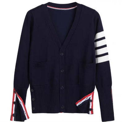 Áo Cardigan Thom Len Mỏng Hoạ Tiết Bốn Sọc  -Tinahouse.2021