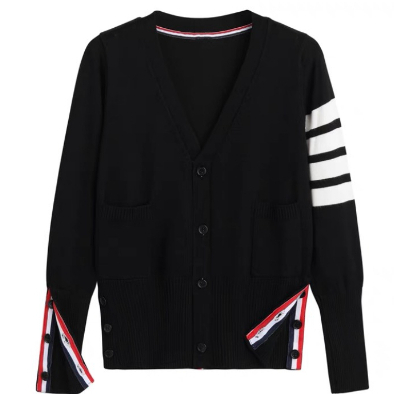 Áo Cardigan Thom Len Mỏng Hoạ Tiết Bốn Sọc  -Tinahouse.2021