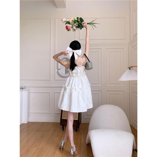 [Hàng sẵn]Đầm hai dây đính đa