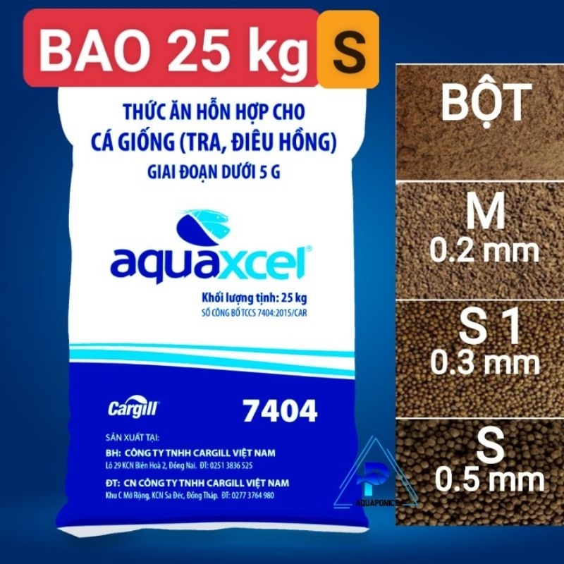 [ BAO NGUYÊN 25 kg AQUAXCEL CARGILL S- 0.5mm)