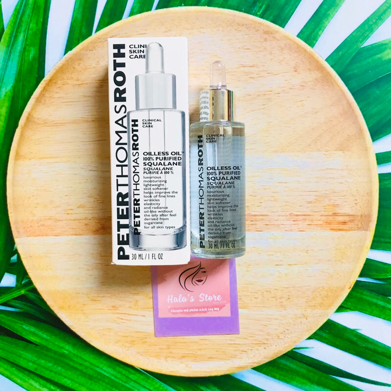 Tinh chất dưỡng ẩm Squalane Peter Thomas Roth Oilless Oil 100% Purified Squalane