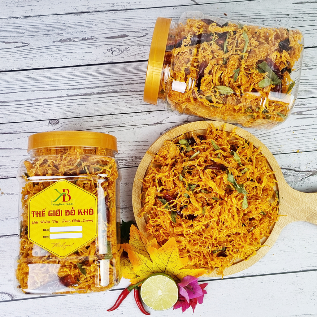 Khô Gà Lá Chanh 500g, 1kg Loại 1 - Chuẩn nhà làm