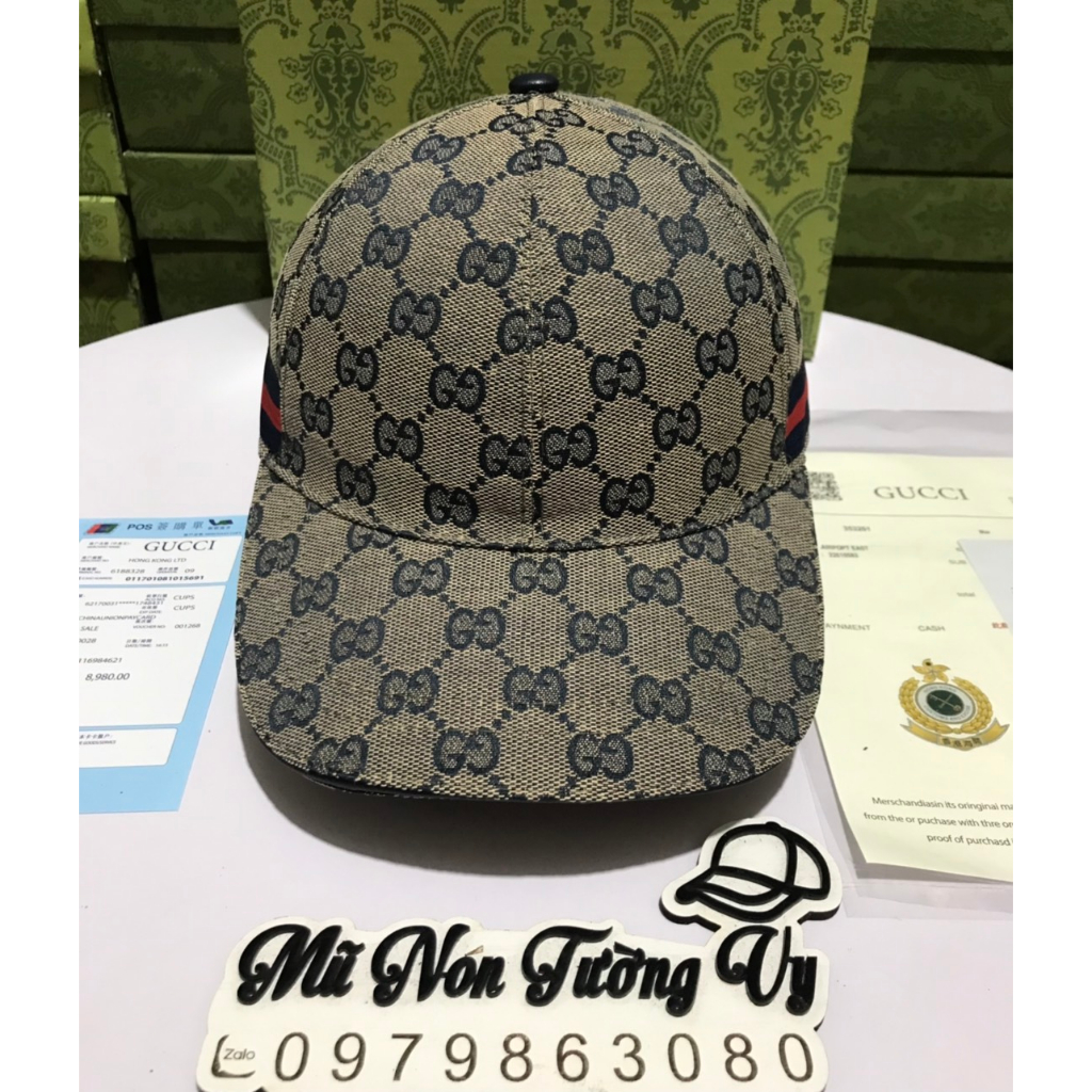 Mũ Lưỡi Trai Nam Gucci Phom Đẹp,Freesize,Có Full Màu.