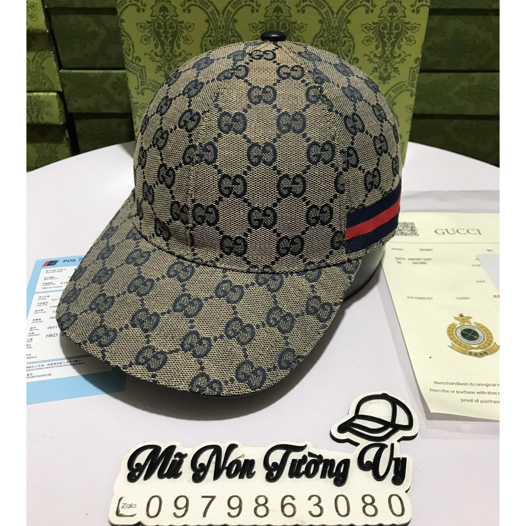 Mũ Lưỡi Trai Nam Gucci Phom Đẹp,Freesize,Có Full Màu.