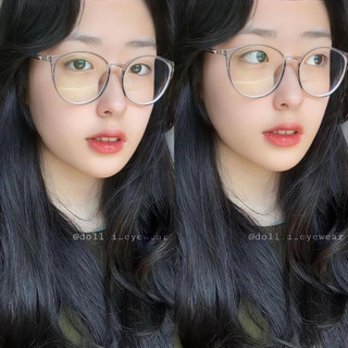 Kính cận gọng dẻo form tròn nhẹ không kén mặt
