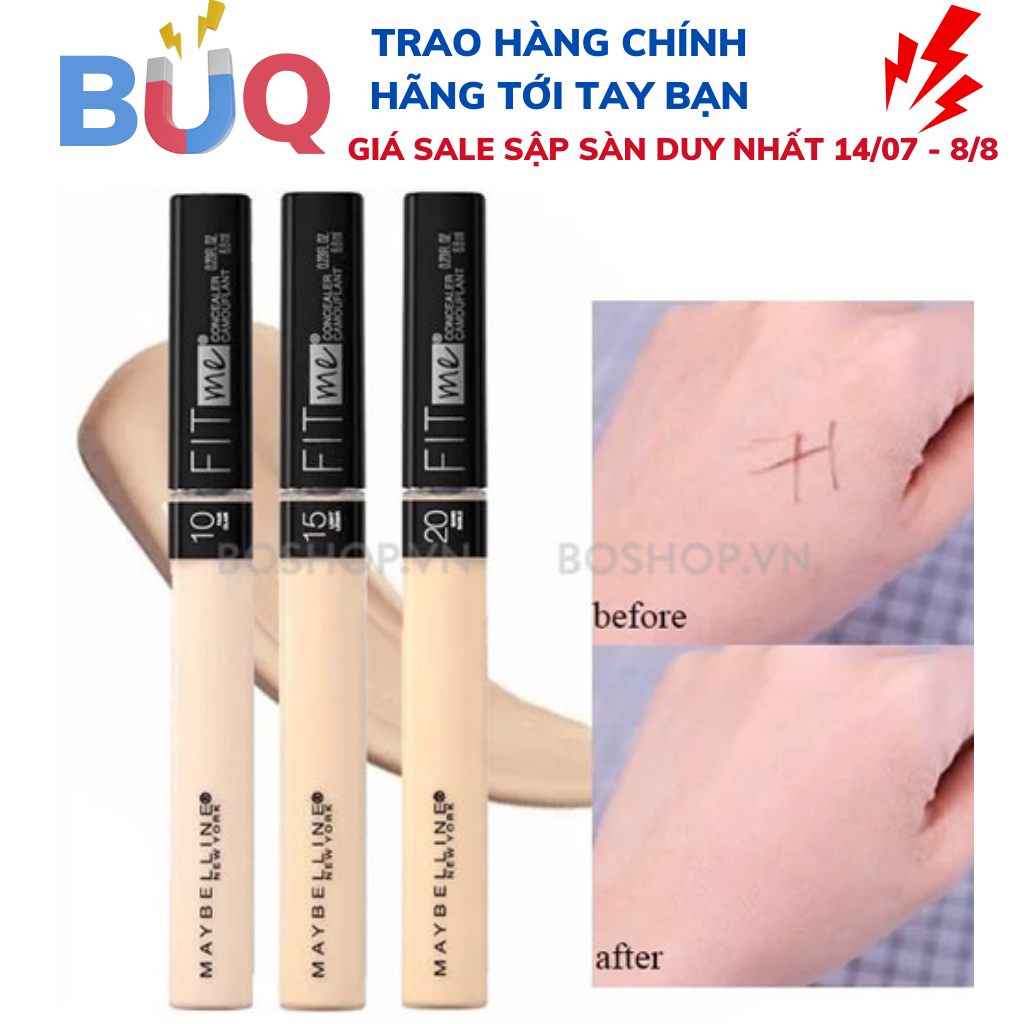 Kem Che Khuyết Điểm Mịn Lì Fit Me Concealer Maybelline New York 6.8ml