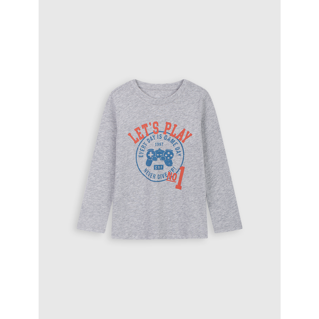 Bộ mặc nhà bé trai CANIFA chất liệu cotton pha áo dài tay quần dài 2LS22W002