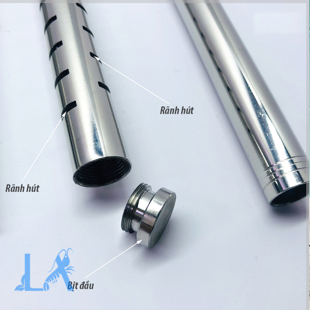 Ống IN OUT INOX thương hiệu MAD sáng bóng  cho lọc thùng hồ thủy sinh