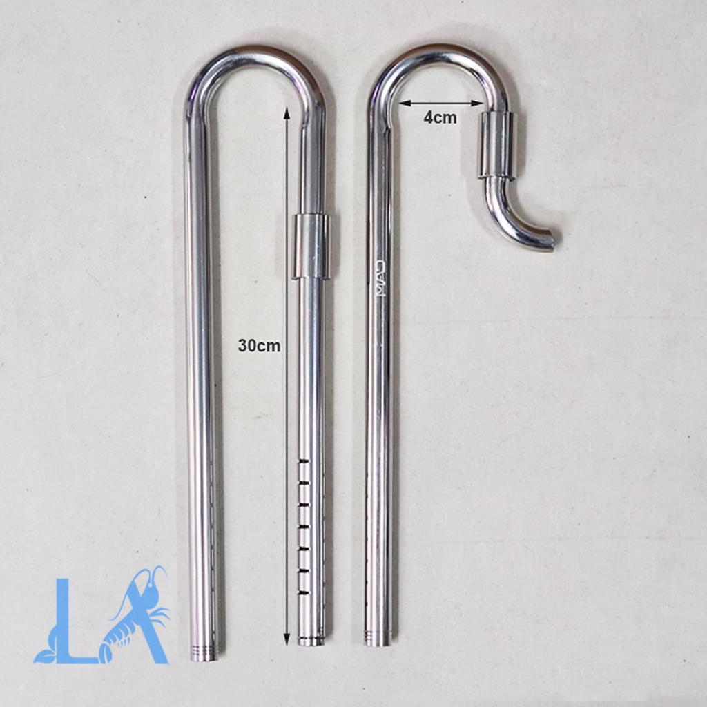 Ống IN OUT INOX thương hiệu MAD sáng bóng  cho lọc thùng hồ thủy sinh