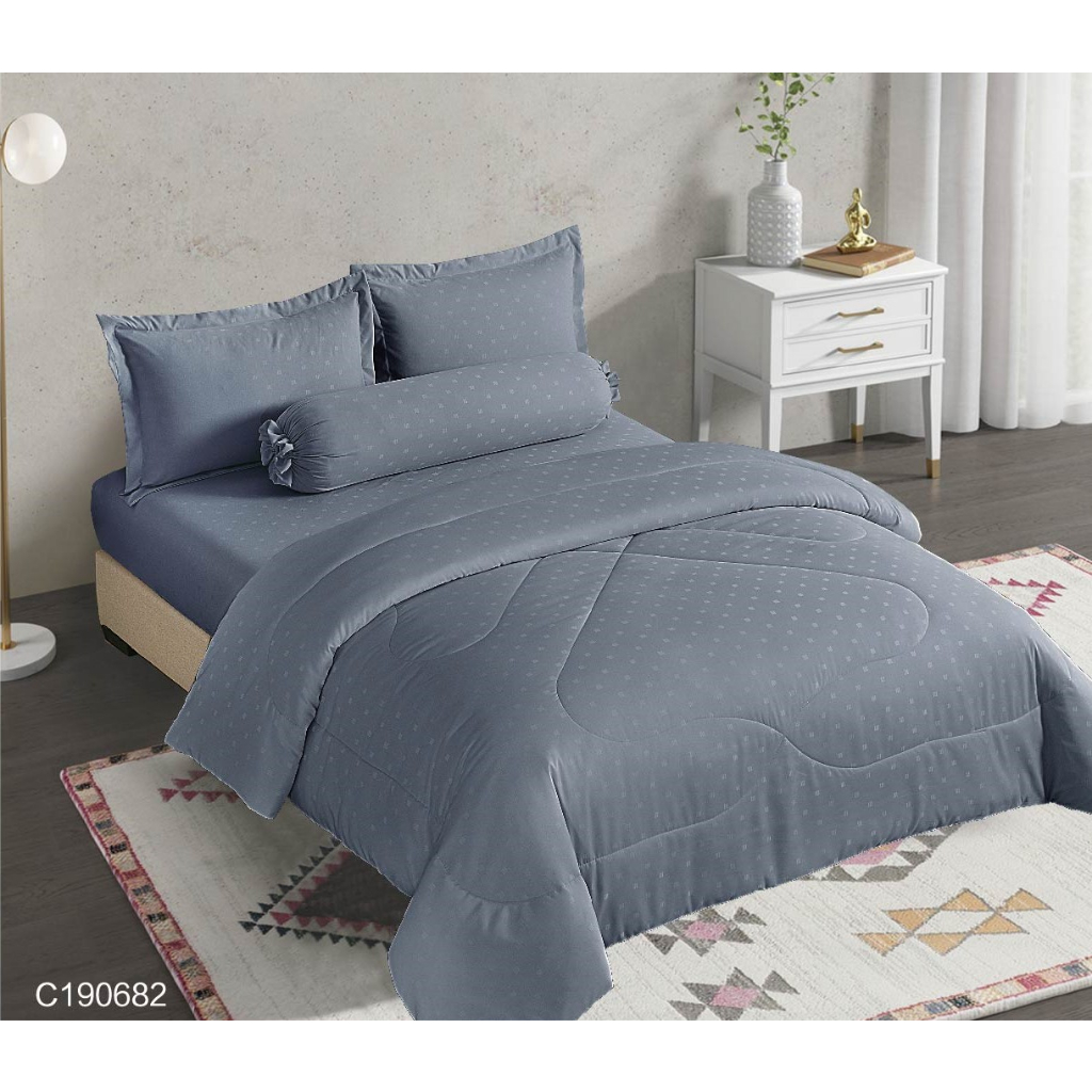 Bộ ga giường, áo gối NIN House Classic (không kèm mền) Nhiều màu sắc, đủ kích thước màu trơn