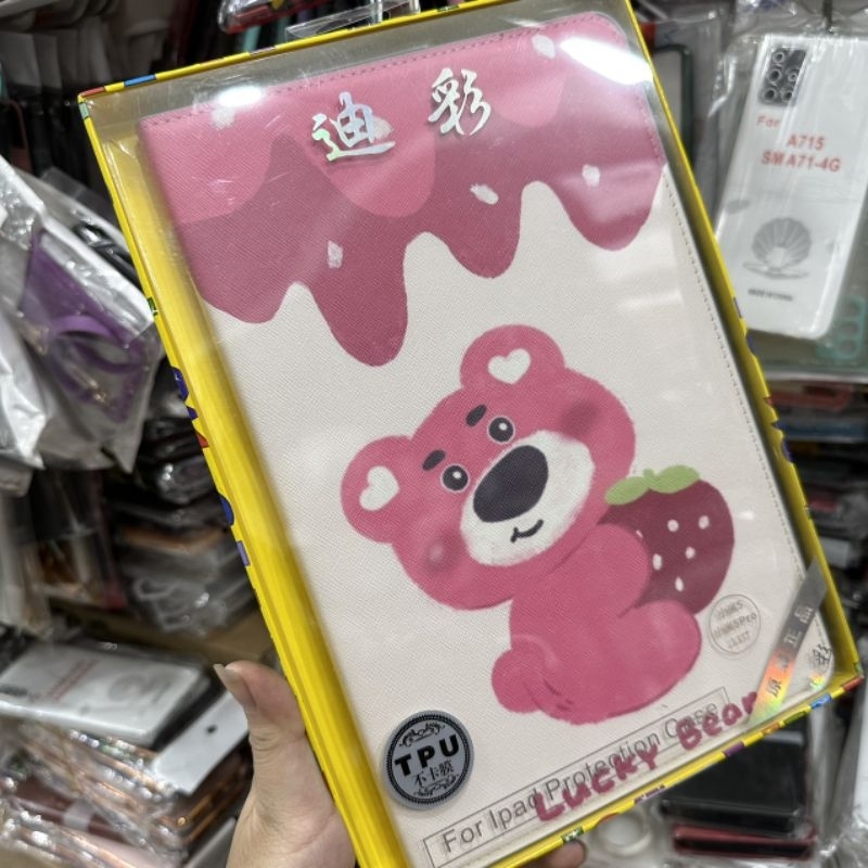 Bao da Xiaomi mipad 5 / Mi pad 5 pro dẻo gấu dâu lotso siêu dễ thương chất đẹp