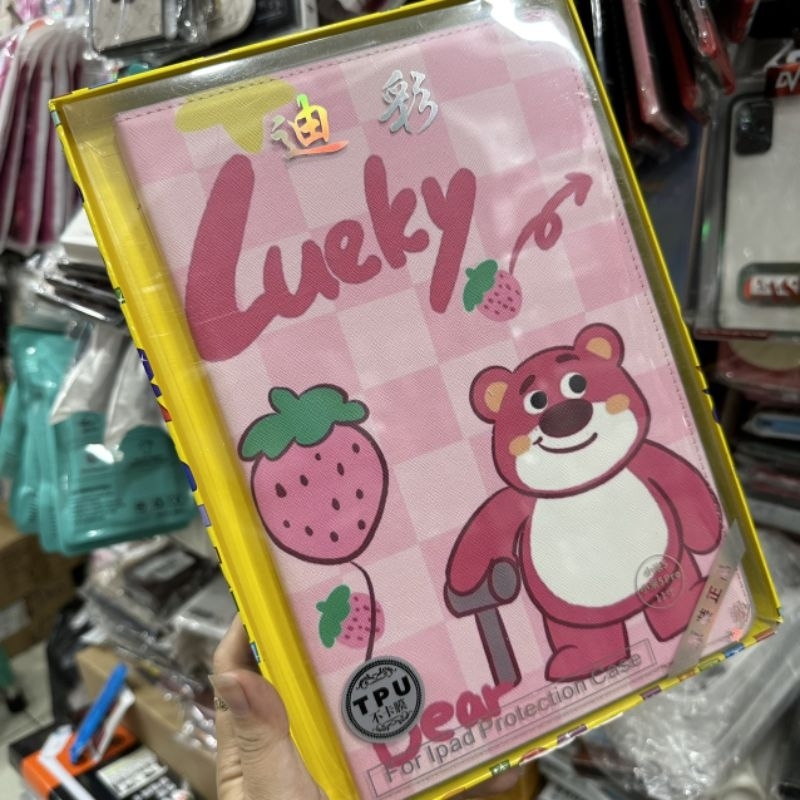 Bao da Xiaomi mipad 5 / Mi pad 5 pro dẻo gấu dâu lotso siêu dễ thương chất đẹp