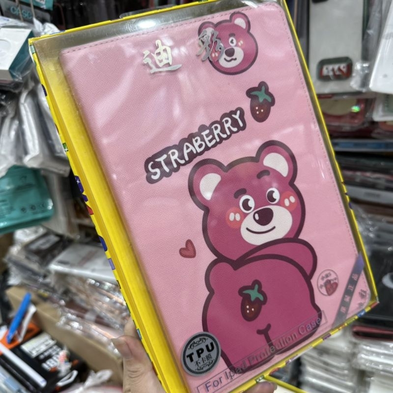 Bao da Xiaomi mipad 5 / Mi pad 5 pro dẻo gấu dâu lotso siêu dễ thương chất đẹp