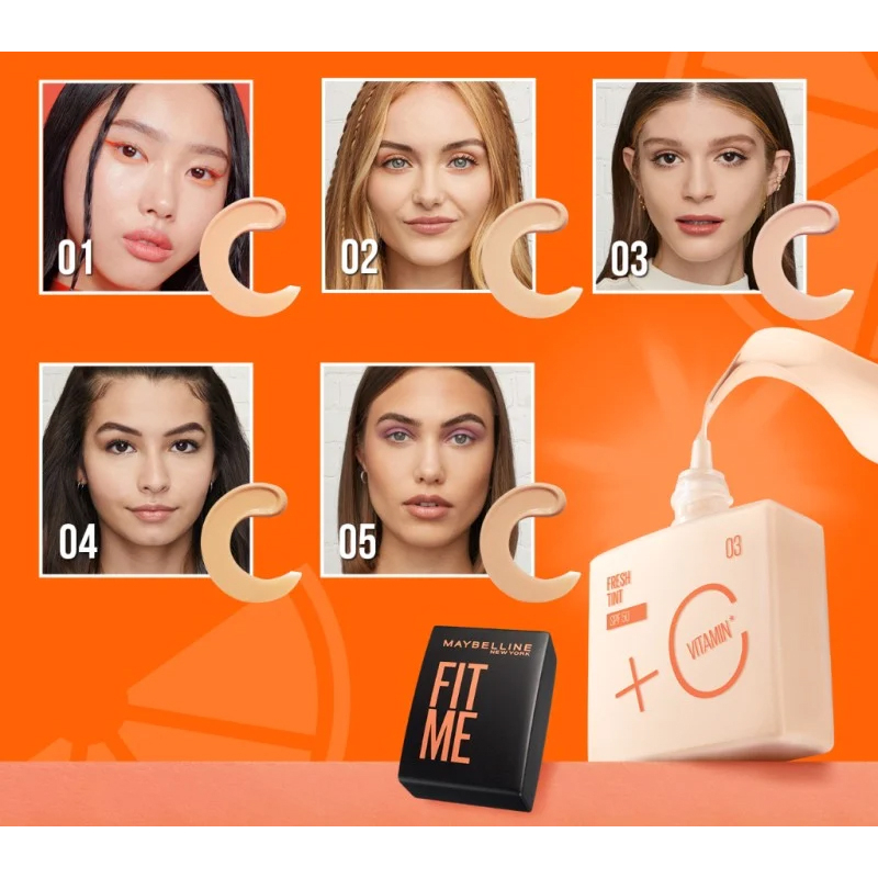 Combo Makeup tiện lợi (kem nền Maybelline, mascara, nước tẩy trang, bông tẩy trang, cọ che khuyết điểm)