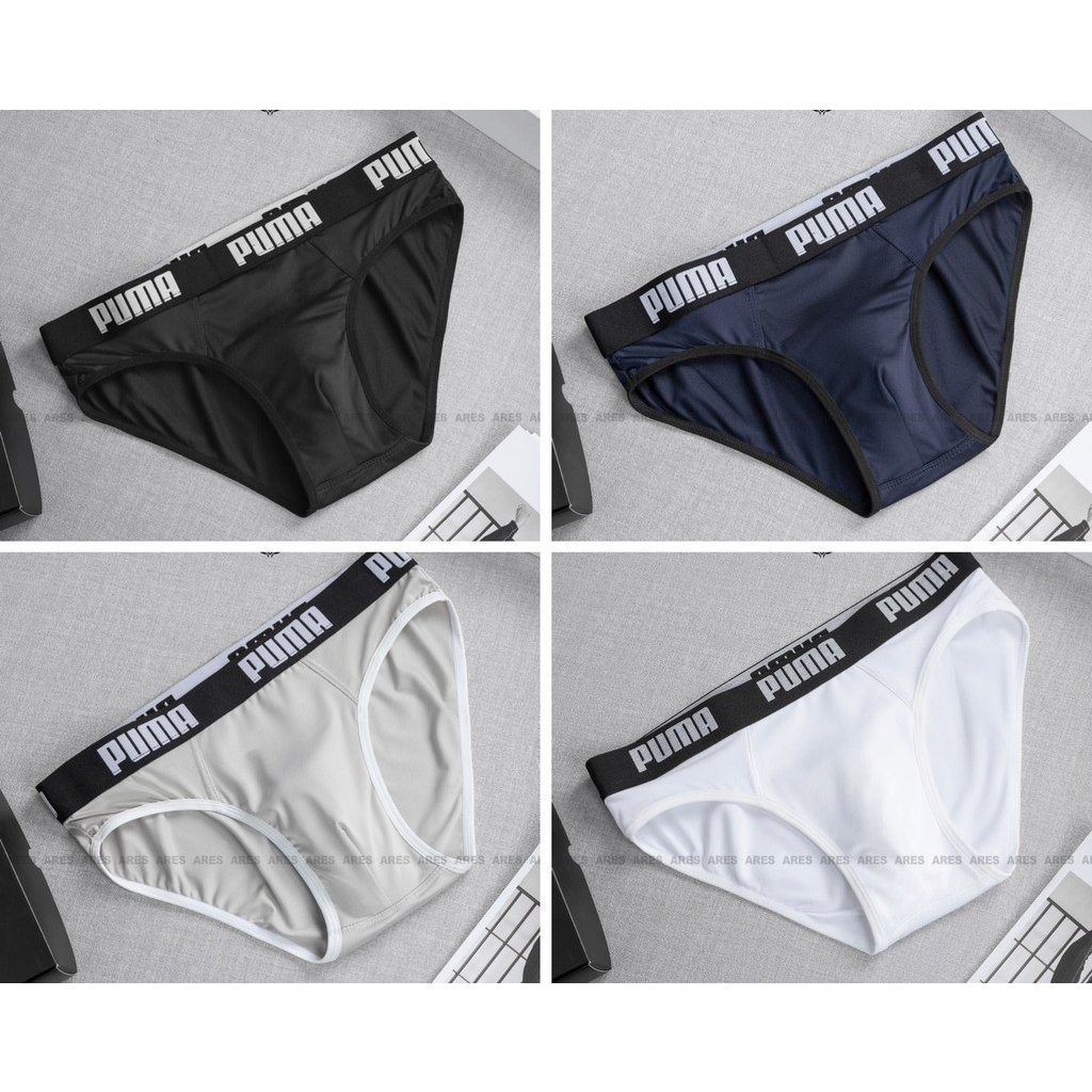 Combo 4 quần lót nam, quần sịp nam chất thun lạnh kháng khuẩn co giãn 4 chiều phong cách nam tính