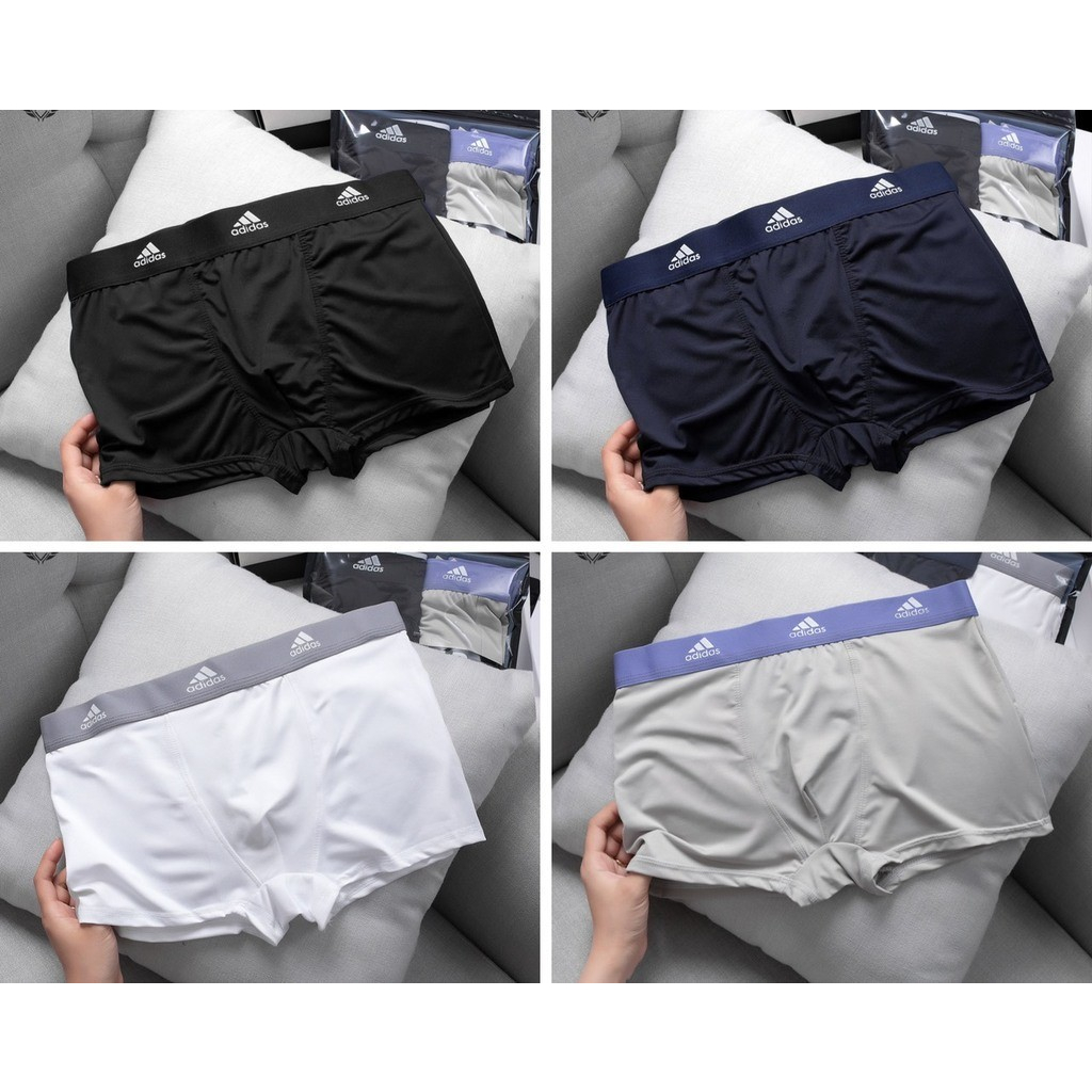 Combo 4 quần lót nam, quần sịp nam chất thun lạnh kháng khuẩn co giãn 4 chiều phong cách nam tính