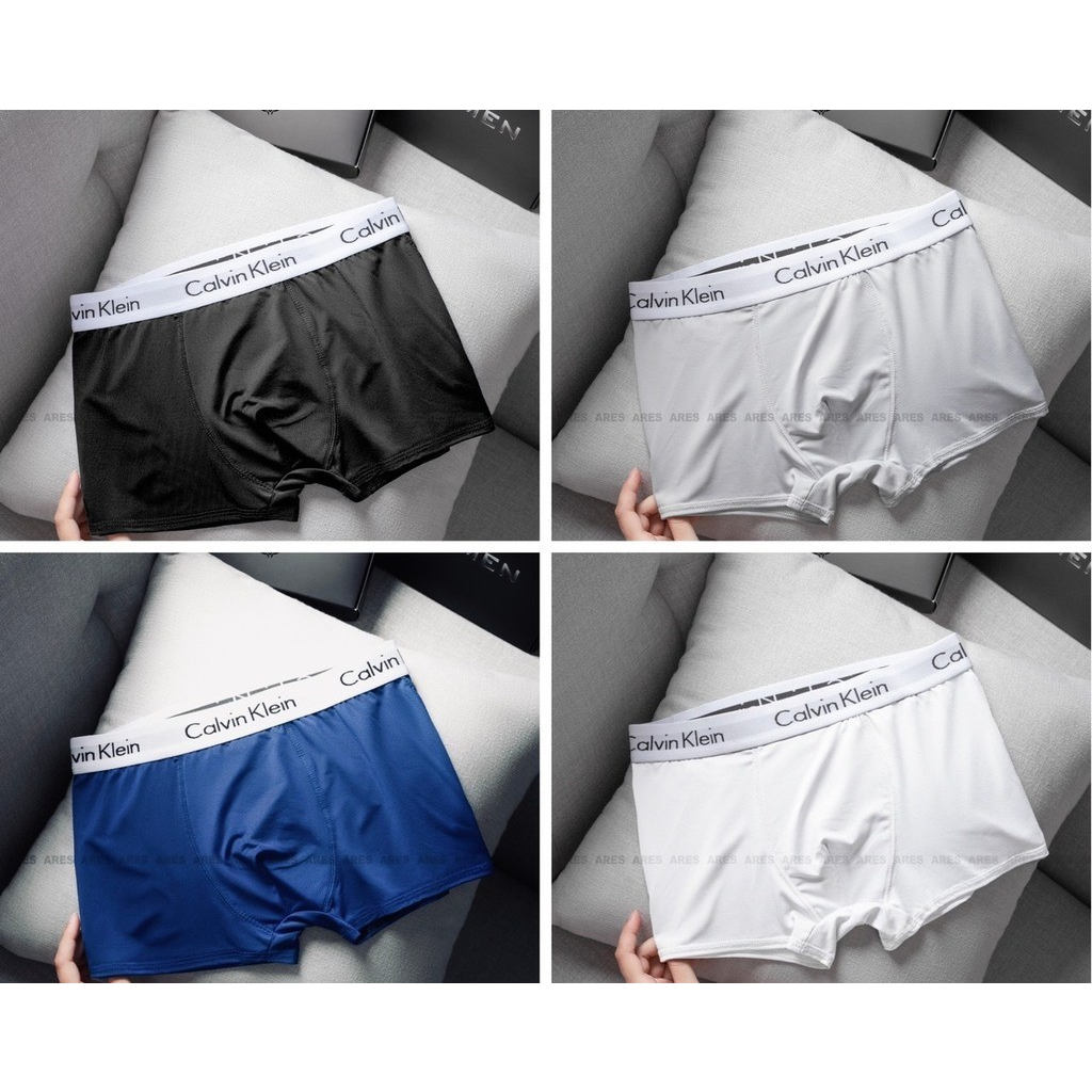Combo 4 quần lót nam, quần sịp nam chất thun lạnh kháng khuẩn co giãn 4 chiều phong cách nam tính