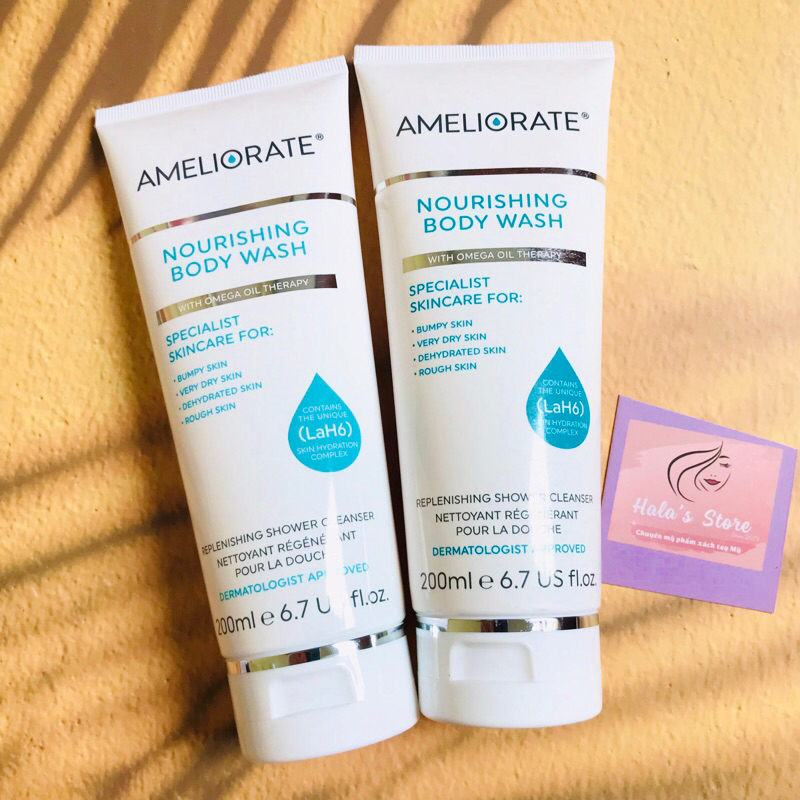 Sữa tắm làm mềm da AMELIORATE Nourishing Body Wash 200ml