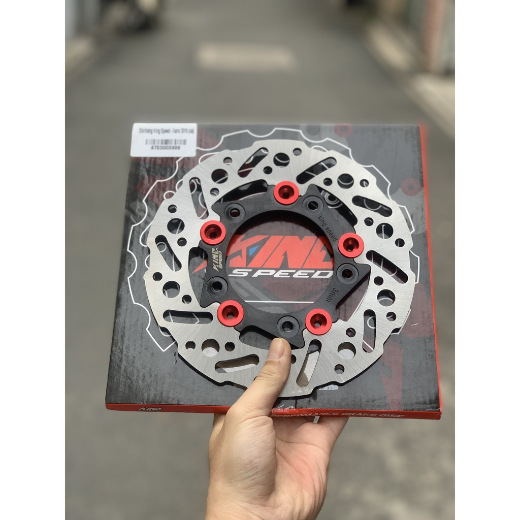 Đĩa Thắng Trước King Speed Exciter 150, 155 (245mm) Lên Mâm 4 Lỗ, Sirius, S110, Exciter 135 (220mm), Vario (190) - PKPEE