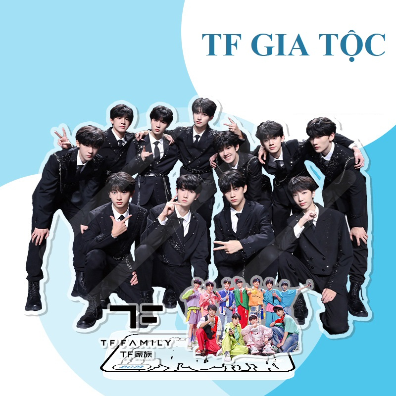 Mô hình standee TF Gia Tộc F3 3 mảnh siêu cưng (cập nhật mẫu mới 2023