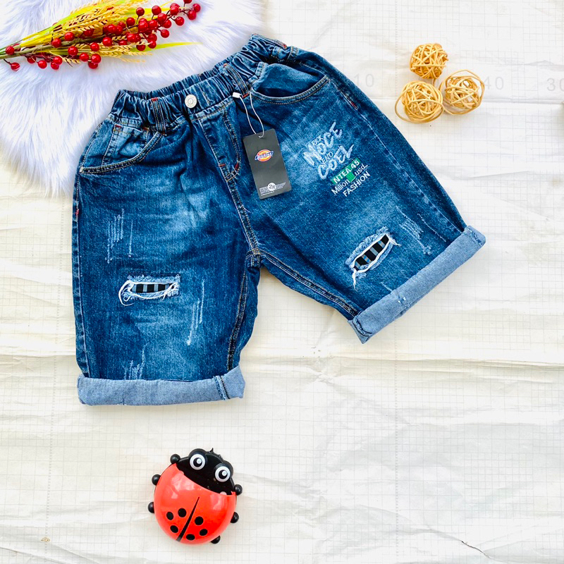 🚗 Quần Jean cotton mềm bé trai từ 50-75kg