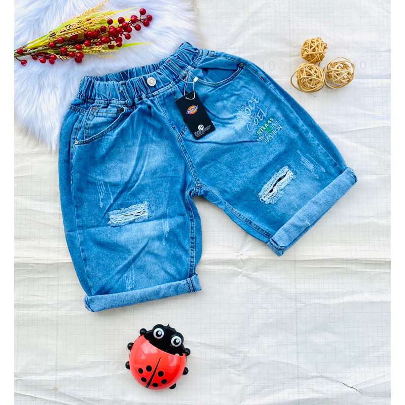 🚗 Quần Jean cotton mềm bé trai từ 50-75kg