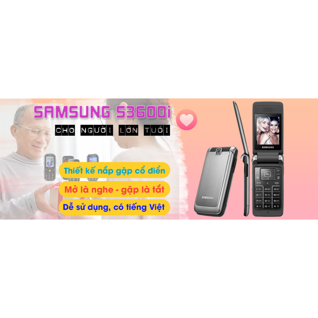 Samsung S3600i - ĐIỆN THOẠI SAMSUNG S3600i KIỂU DÁNG NẮP GẬP ĐƠN GIẢN CUỐN HÚT