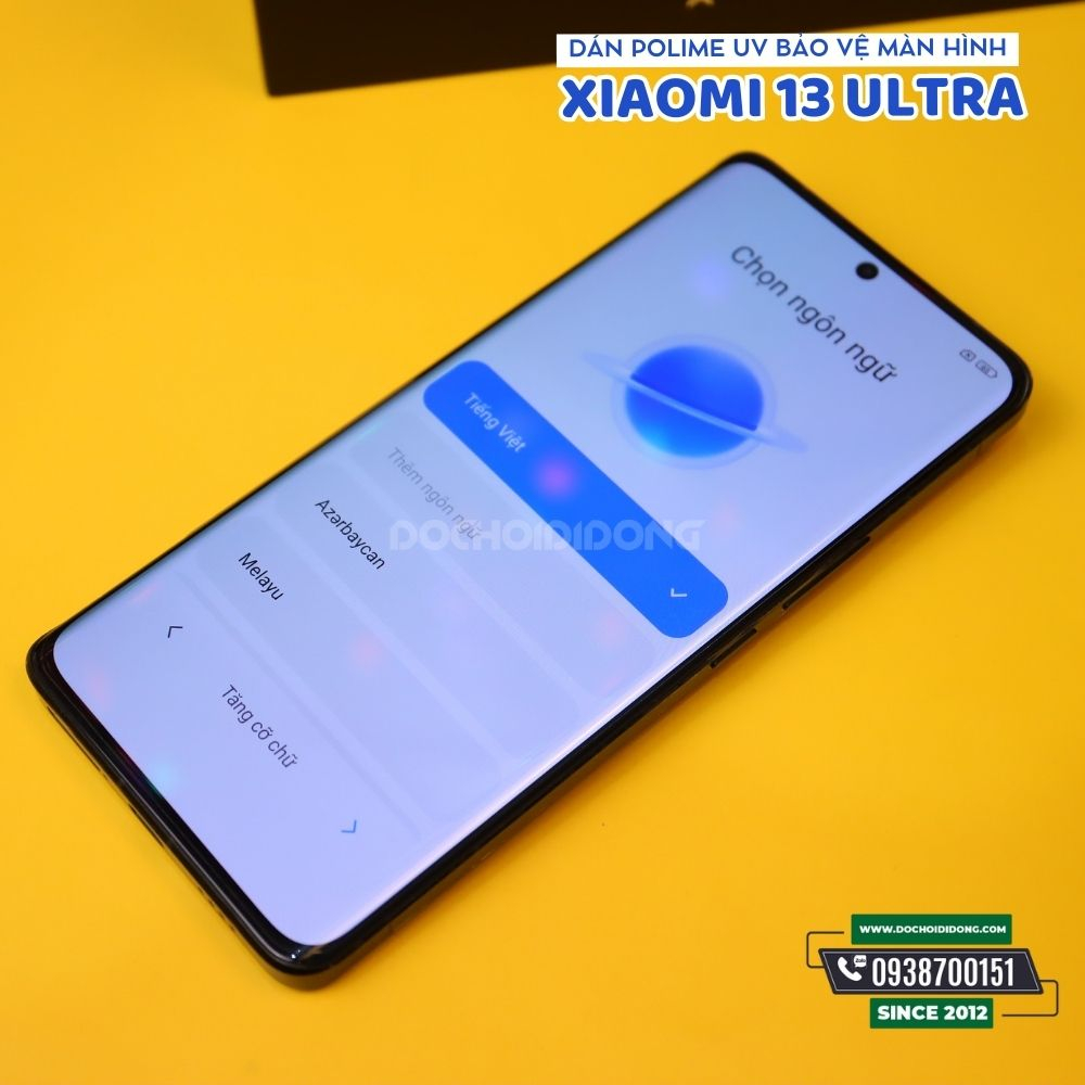 Miếng dán màn hình polime UV  Zacase kháng khuẩn cao cấp dành cho Xiaomi 13 Lite / 13 / 13 pro / 13 Ultra