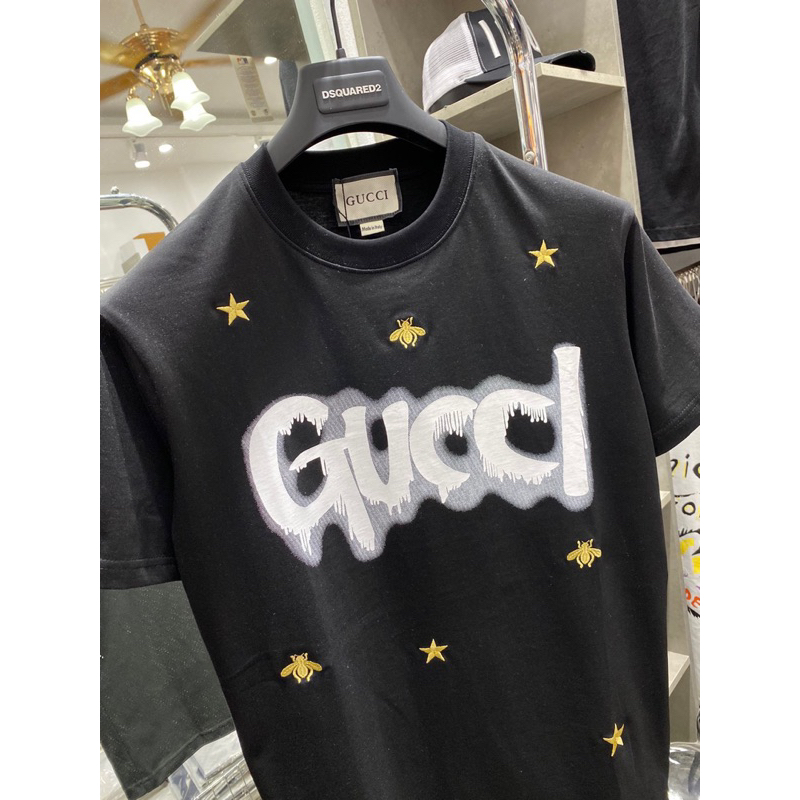Áo phông G.c hoạ tiết logo và thêu ong sao cực chất .New