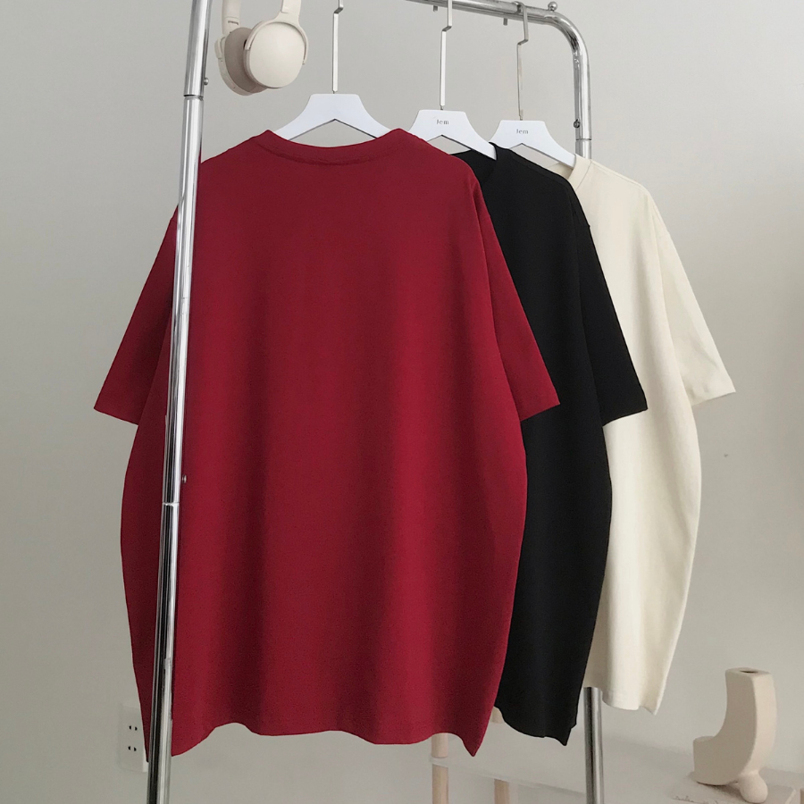 Áo phông form rộng nữ chất vải cotton thô COLD 10538 - Jemcloset