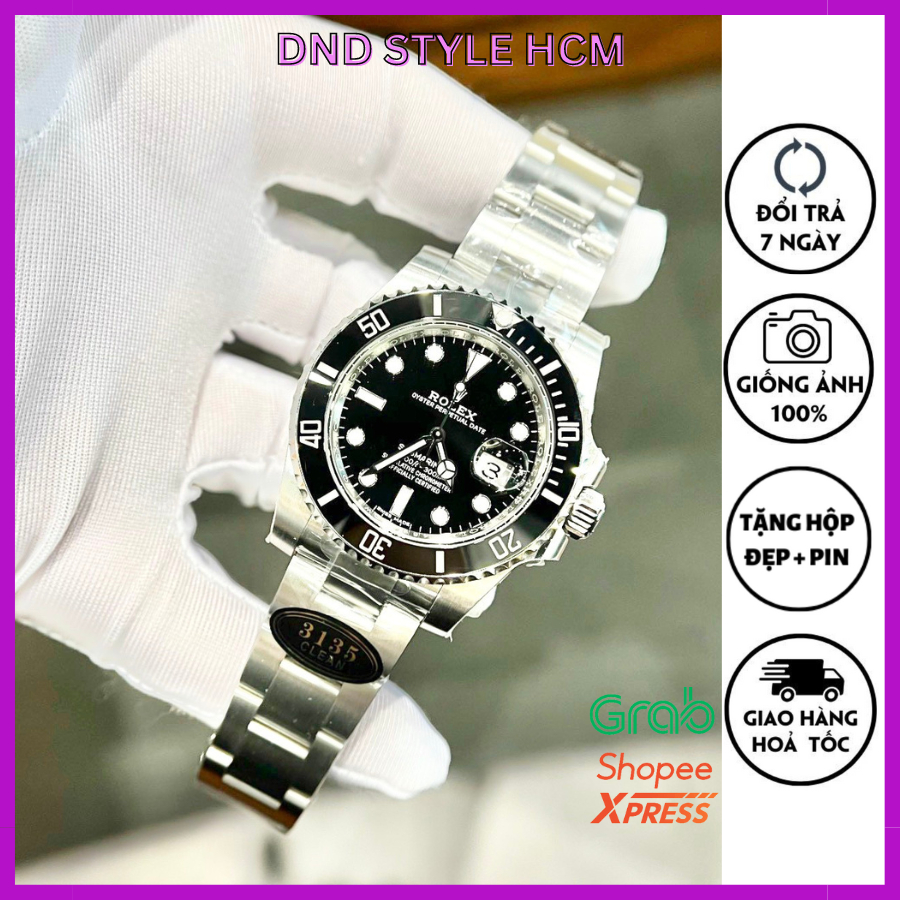 Đồng hồ nam Role.x. dây kim loại, đồng hồ rolex nam dây kim loại viền xoay trẻ trung năng động - ThaoNami