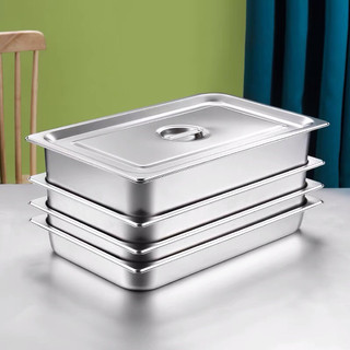 Khay gn 1/1 inox 201 có nắp, không nắp 6 kích thước