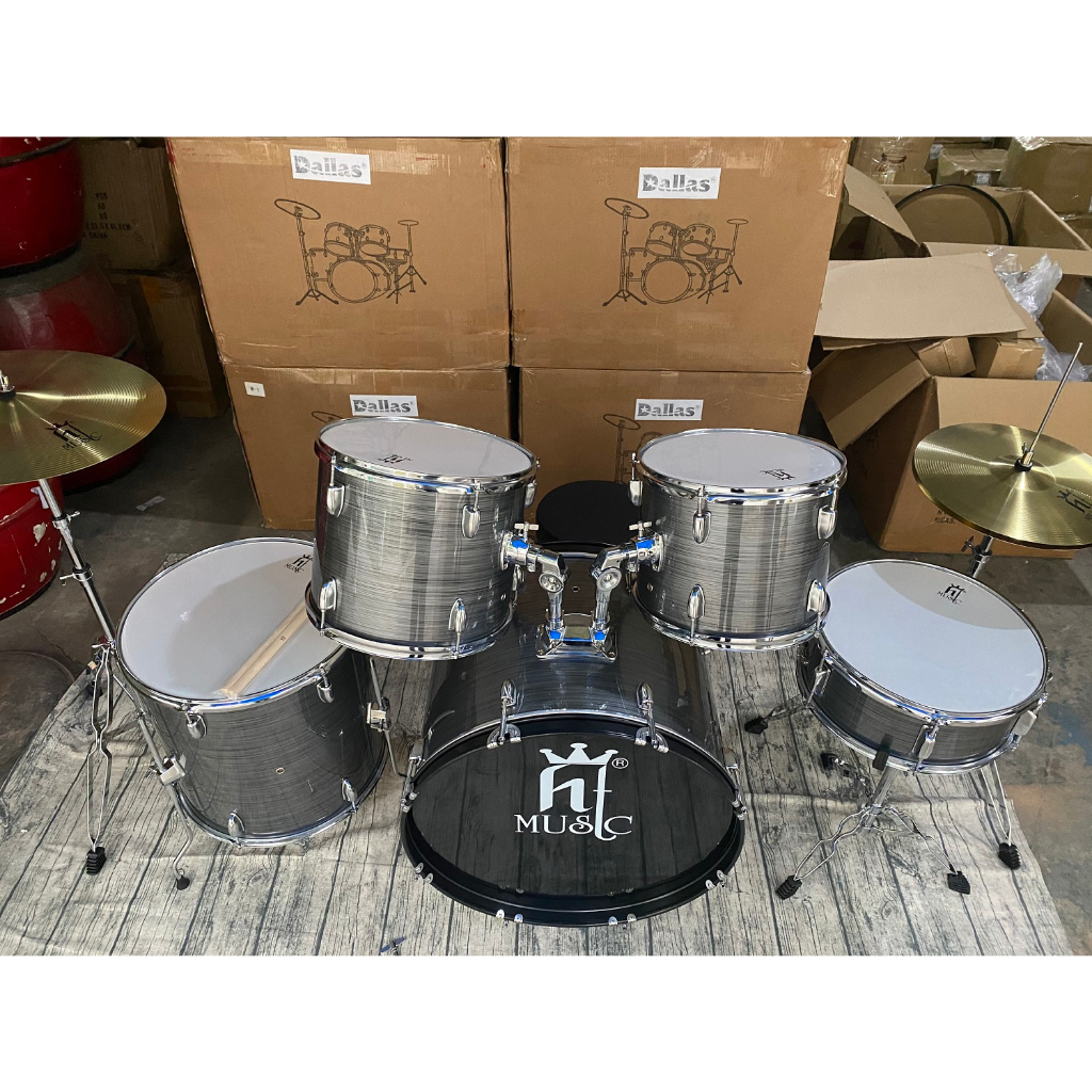 Trống Jazz Drum Hãng HT Music Màu Xám