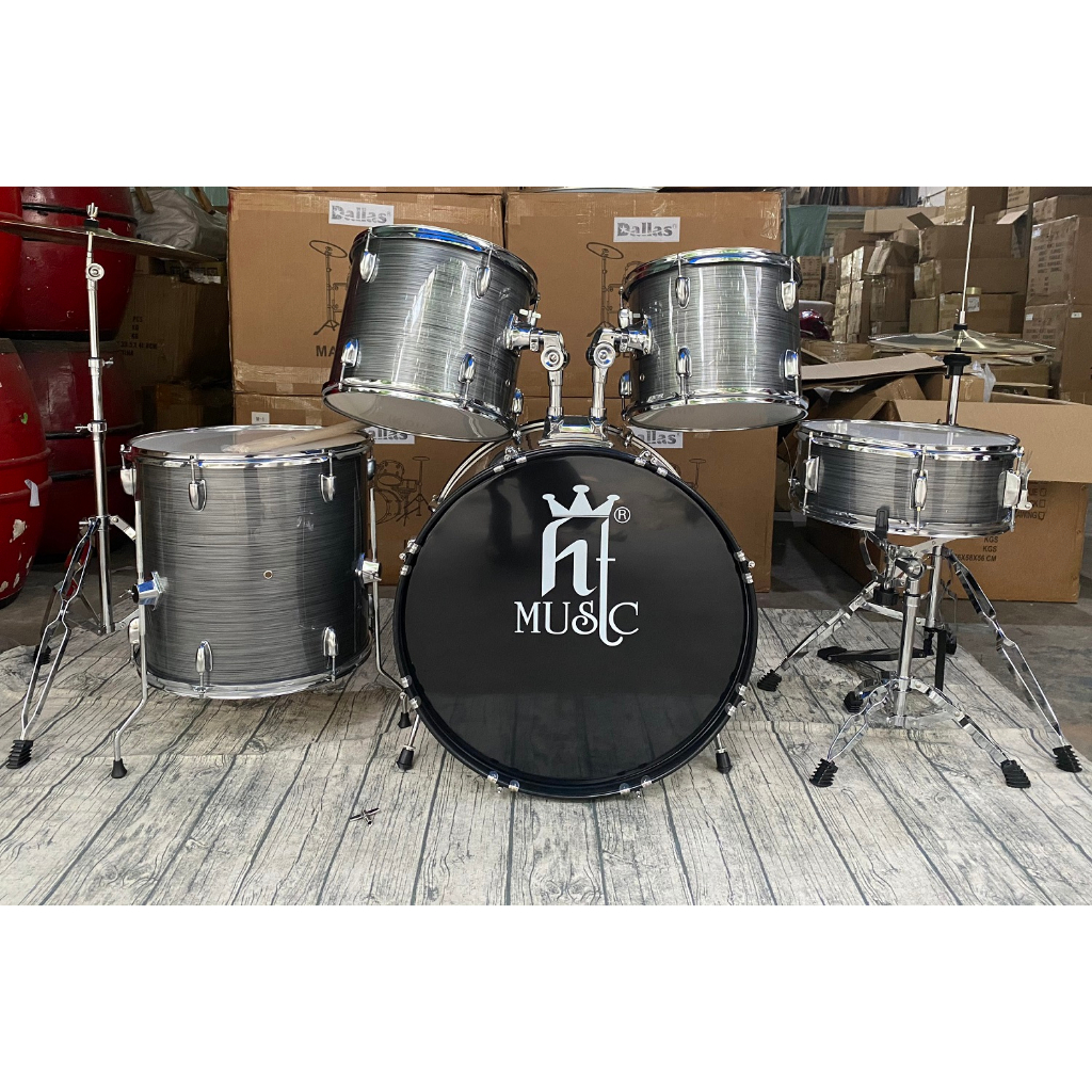 Trống Jazz Drum Hãng HT Music Màu Xám